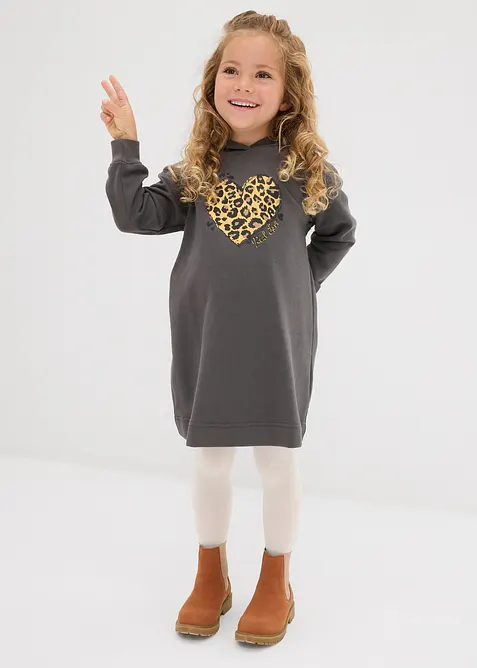 Abito in felpa di puro cotone biologico, bonprix