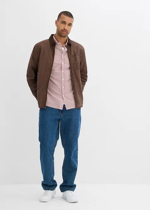 Camicia a maniche lunghe in puro cotone, regular fit, bonprix