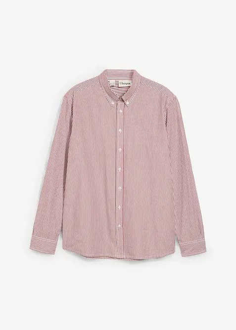Camicia a maniche lunghe in puro cotone, regular fit, bonprix