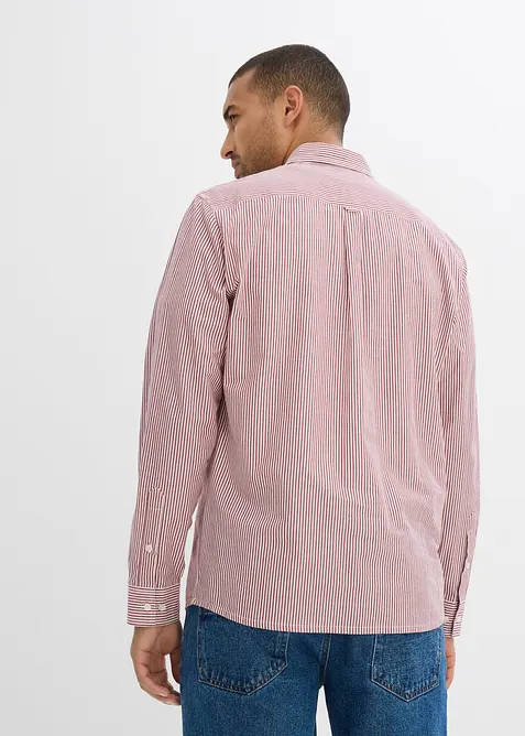 Camicia a maniche lunghe in puro cotone, regular fit, bonprix