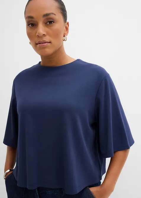 T-shirt in morbido punto di Roma, bonprix