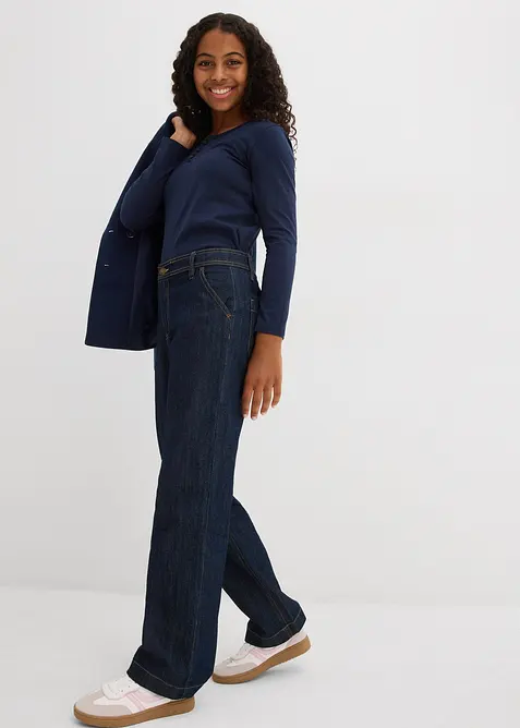 Maglia a maniche lunghe con cotone biologico (pacco da 2), bonprix