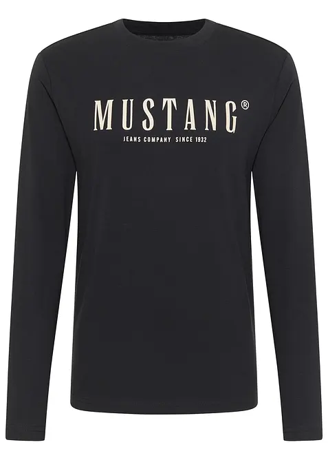 Maglia a maniche lunghe Mustang Asheville in puro cotone, Mustang Jeans