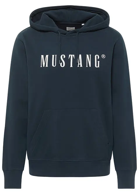 Felpa con cappuccio Mustang Bronson in puro cotone biologico, Mustang Jeans