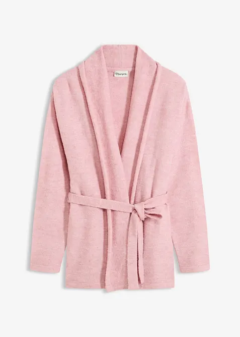 Cardigan in filato peloso morbido, bonprix