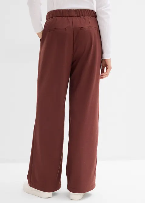 Pantaloni larghi in simil lana, bonprix