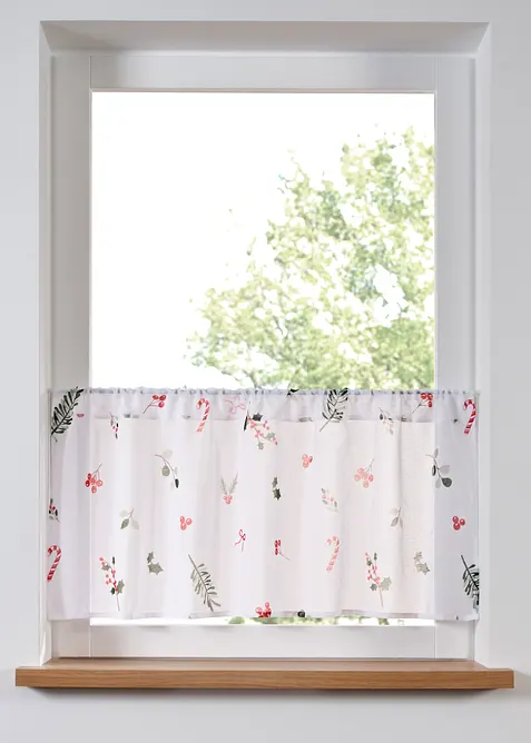 Tenda a vetro con motivo natalizio, bonprix