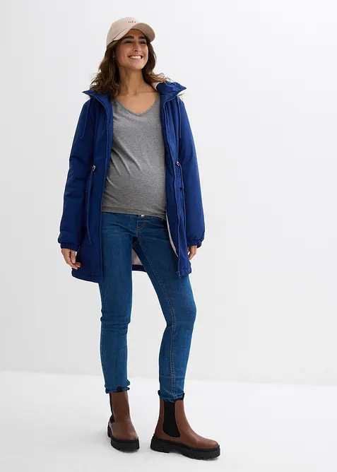 Morbidissima giacca prémaman imbottita con inserto babywearing, bonprix