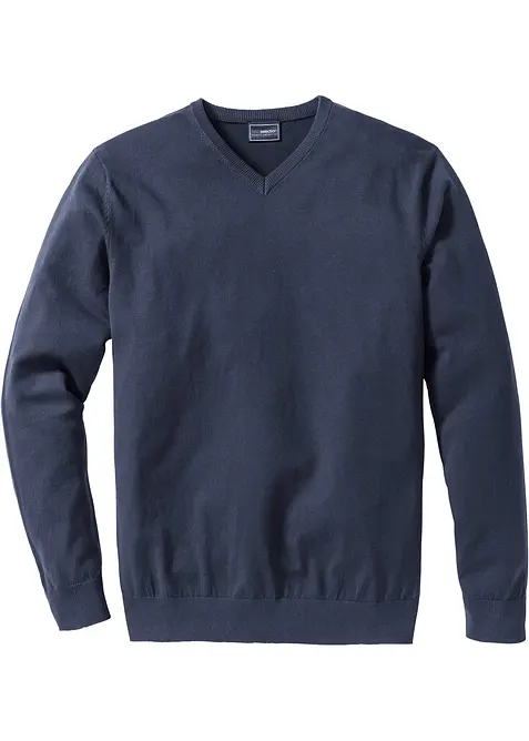 Maglione in  filato fine di misto cotone morbido, bonprix