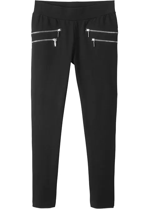 Pantaloni elasticizzati in misto cotone biologico, bonprix