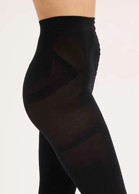 Leggings modellanti 80 DEN ultra-coprenti con push-up e contenimento addome, bordo vita confortevole, bonprix