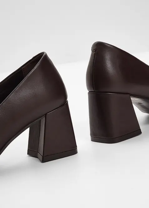 Décolleté in pelle, bonprix