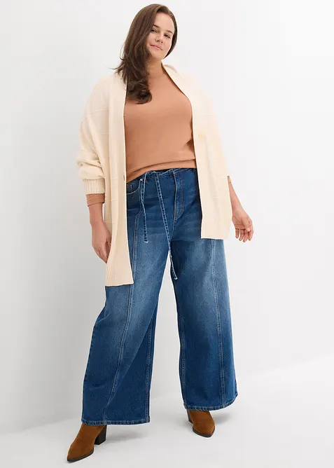 Maglia a maniche lunghe con puro cotone biologico (pacco da 2), bonprix