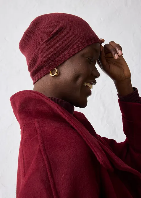 Beanie in filato fine con lana merino, bonprix