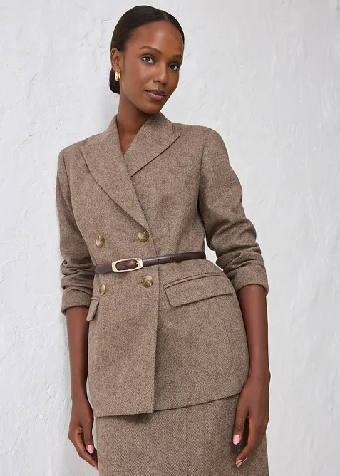 Cintura bassa in pelle, bonprix