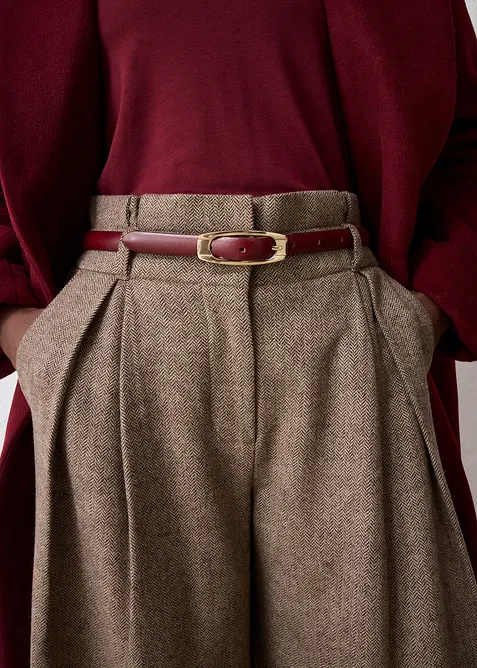 Cintura bassa in pelle, bonprix