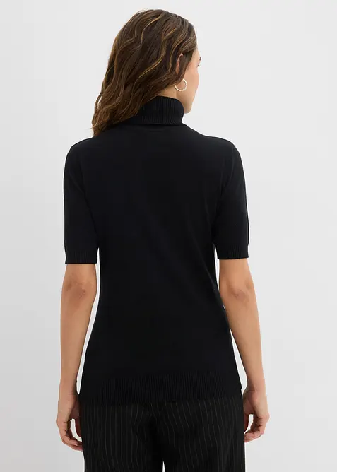 Maglia dolcevita a maniche corte, bonprix