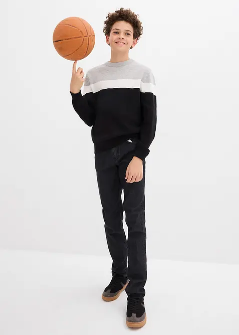 Maglione in filato fine di puro cotone, bonprix