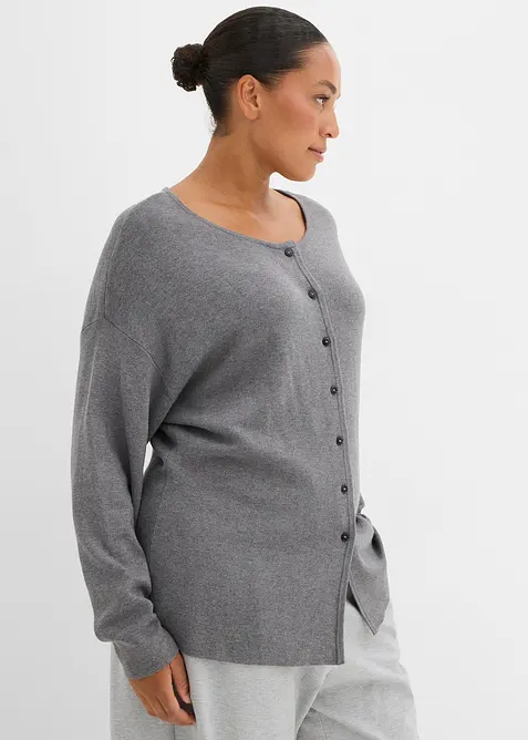 Cardigan sfiancato in misto viscosa, bonprix