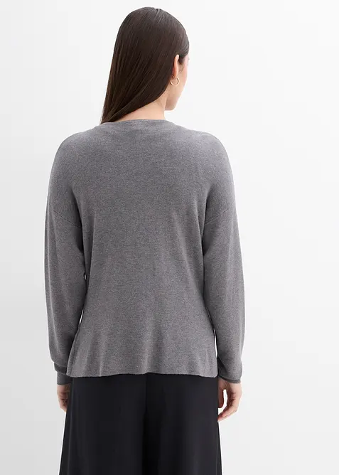 Cardigan sfiancato in misto viscosa, bonprix