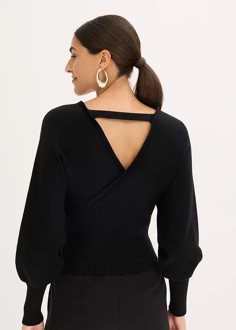 Maglione in misto viscosa fluente, bonprix