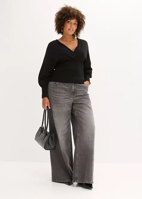 Maglione in misto viscosa fluente, bonprix