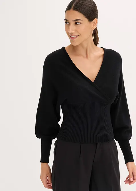 Maglione in misto viscosa fluente, bonprix