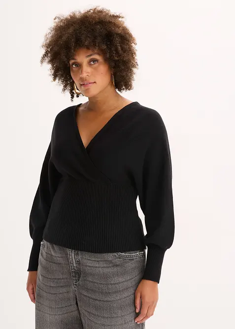 Maglione in misto viscosa fluente, bonprix