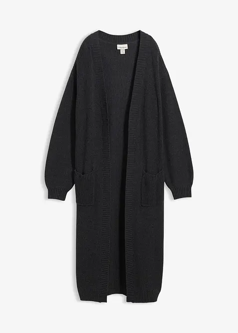 Cardigan lungo con spalle scese, bonprix