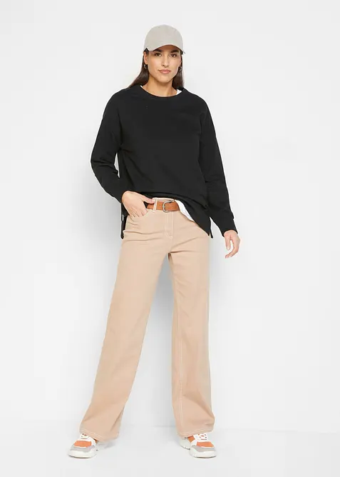 Felpa in misto cotone, bonprix