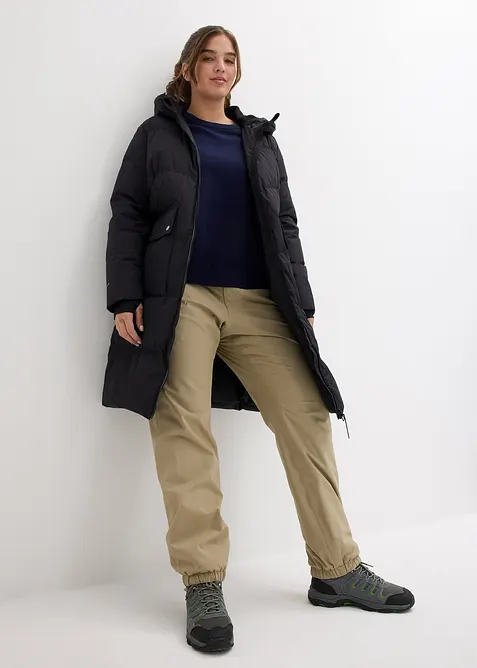 Piumino lungo con dettagli riflettenti, bonprix