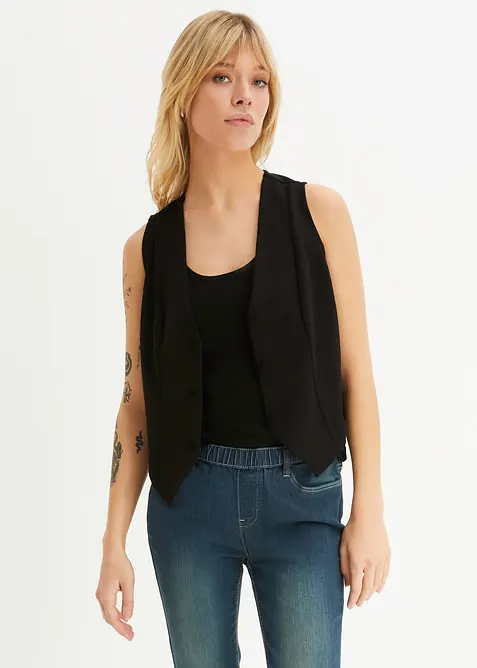 Jeggings skinny con cinta comoda, vita media, bonprix