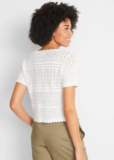 Bolero corto effetto uncinetto, bonprix