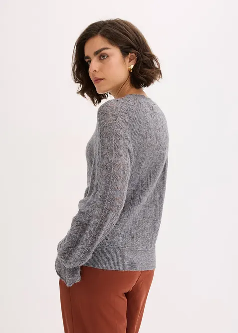 Maglione traforato, bonprix