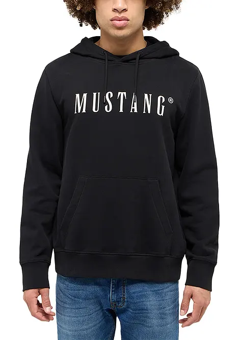 Felpa con cappuccio Mustang Bronson in puro cotone biologico, Mustang Jeans