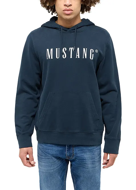 Felpa con cappuccio Mustang Bronson in puro cotone biologico, Mustang Jeans
