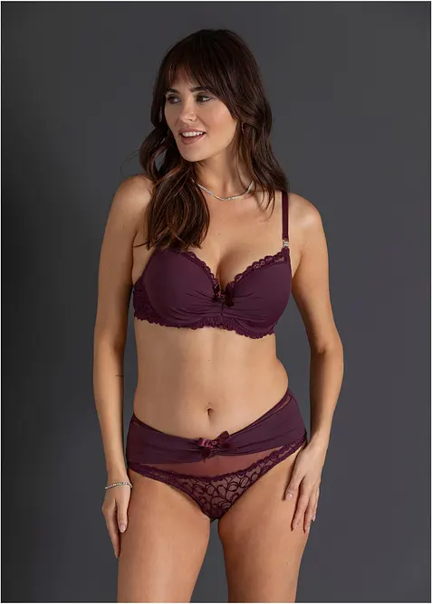 Reggiseno con coppe preformate e poliammide riciclata, bonprix