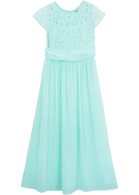 Abito in chiffon con pizzo, bonprix