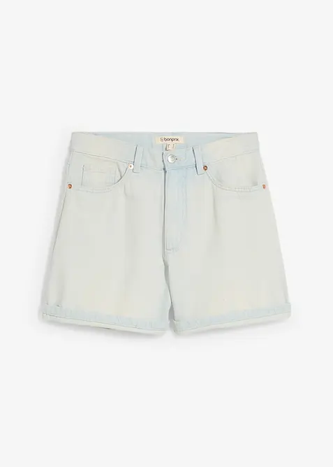 Shorts di jeans, vita alta, bonprix