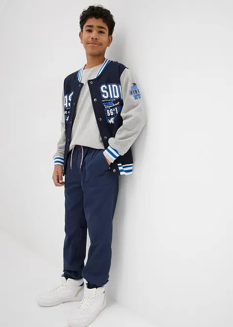 Pantaloni termici foderati in jersey, regular fit, bonprix