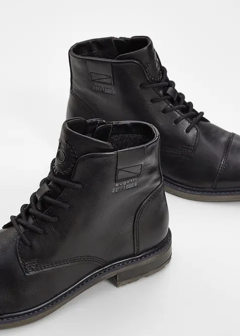 Stivaletti stringati bugatti in pelle, Bugatti