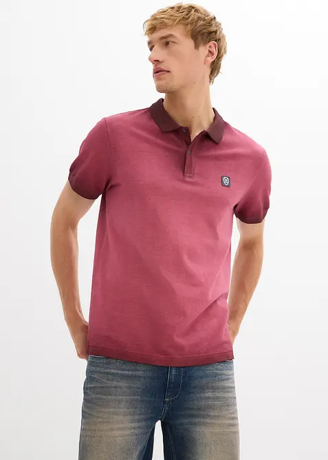 Polo in piquet effetto lavato, bonprix