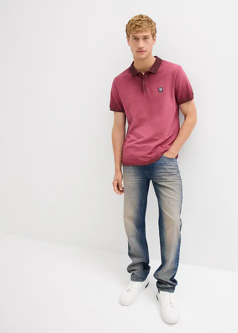 Polo in piquet effetto lavato, bonprix