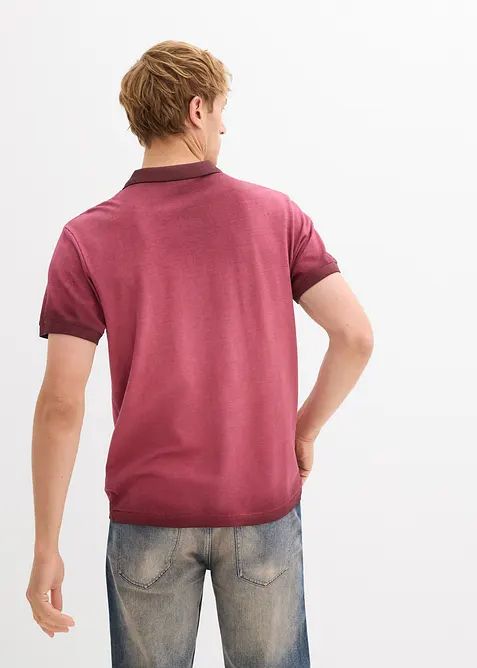 Polo in piquet effetto lavato, bonprix