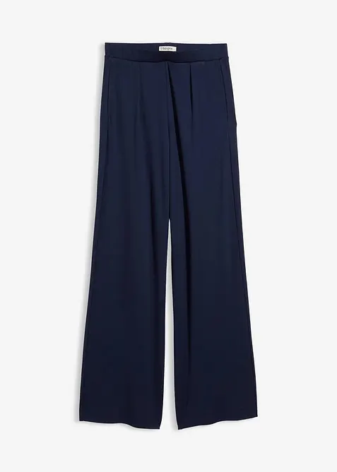 Pantaloni a palazzo in comodo punto di Roma, bonprix