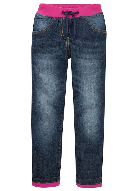 Jeans termici comodi con fodera in pile, bonprix