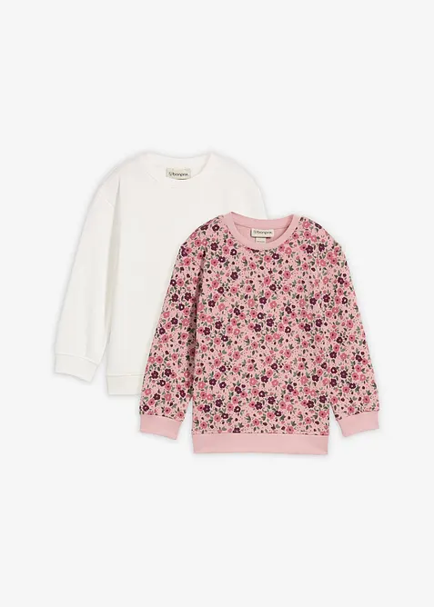 Felpa in puro cotone biologico (pacco da 2), bonprix