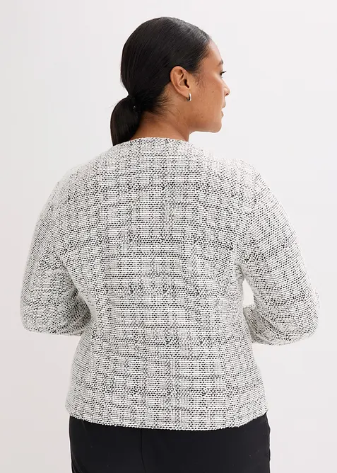 Cardigan in bouclé di cotone, bonprix