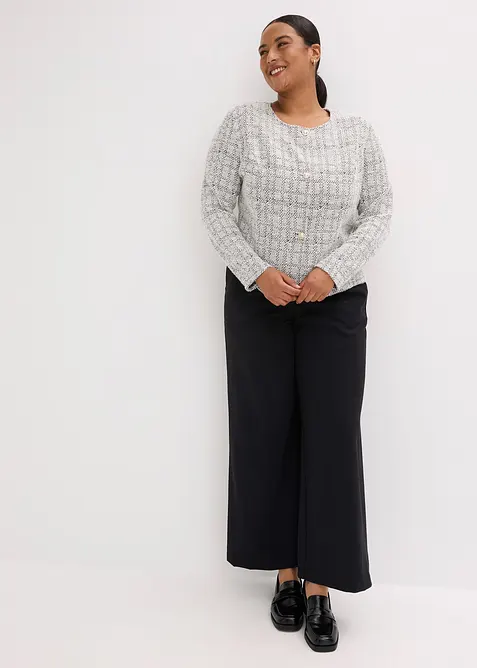 Cardigan in bouclé di cotone, bonprix