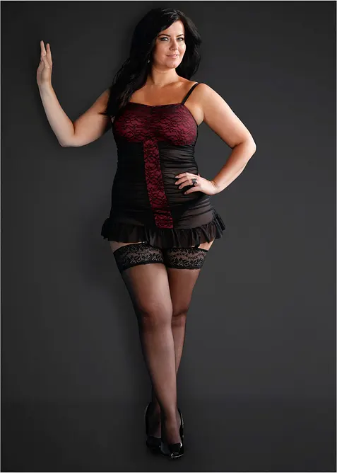 Calze per reggicalze con pizzo 20 den, bonprix